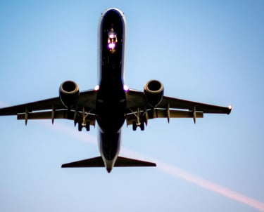 Grande avião nos céus