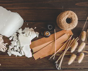 Handmade candles materials