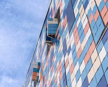 Цветен BIPV панел за архитектурна фасада със стилен дизайн