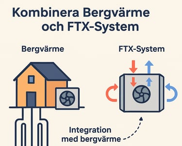 Kombinera Bergvärme och FTX-system