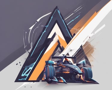 A dynamic collage showing sim racing influencers streaming, gaming setups, and brand logos.