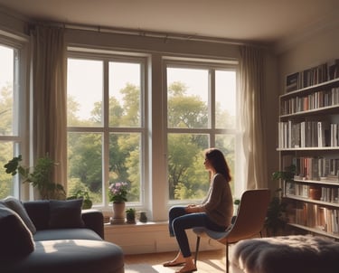 a woman with a smile on her face and hands on her face