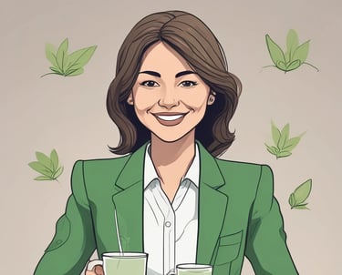 woman in black blazer with brown hair