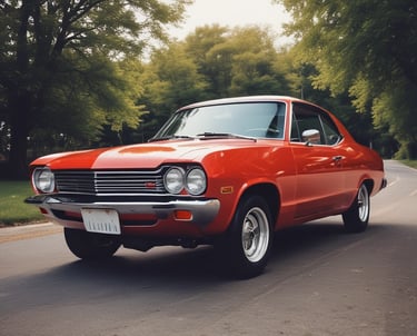 ein rotes Auto