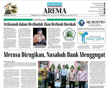 Anthonius Adhi Soedibyo saat bersidang di Pengadilan Negeri Malang dalam kasus gugatan nasabah Bank 