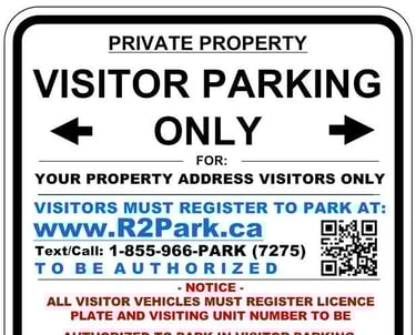 Visitor Parking Signs
