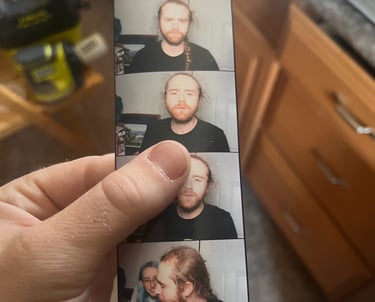 holding a test photostrip