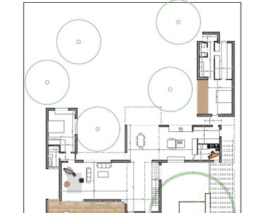 casa entre árboles