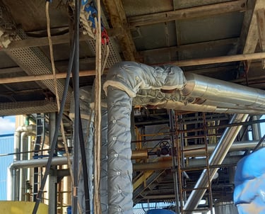 isolação térmica removível para indústria química e petroquímica, isolação removível para tubulação