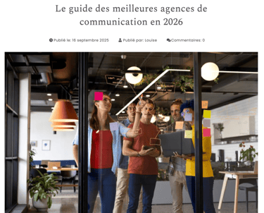 AGENCE DE COMMUNICATION 2026