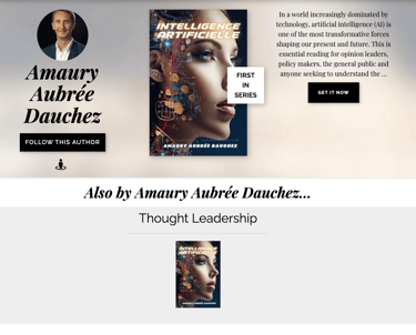 the screenshot of Aubree Dauchez's Book2Read's author page
