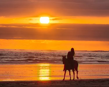 horseback riding in Santa Teresa Beach