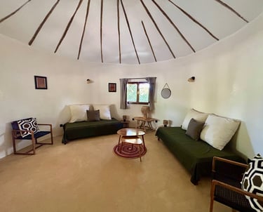 Suite junior du boutique hôtel Maison Fimela situé dans le Sine Saloum