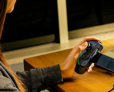Mando móvil USB-C tipo consola para Android y iPhone 15, ideal para cloud gaming y latencia baja (Ra