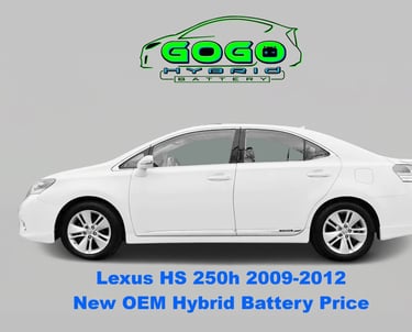 lexus hs 250h 2009 2010 2011 2012 new OEM hybrid battery replacement GoGoHybridBattery.com  