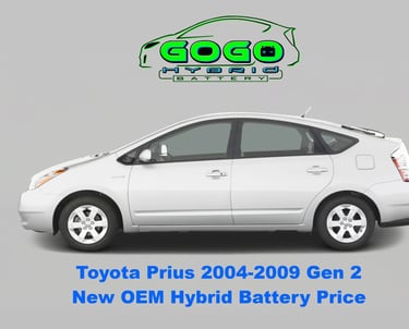 Prius 2004 2005 2006 2007 2008 2009 gen 2 new oem hybrid battery replacement GoGoHybridBattery.com 
