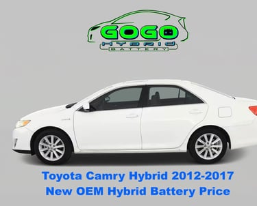 toyota camry hybrid 2012 2013 2014 2015 2016 2017 new oem hybrid battery cost  GoGoHybridBattery.com