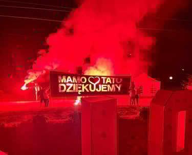 kreatywne podziękowania dla rodziców nietypowy prezent folia mamo tato