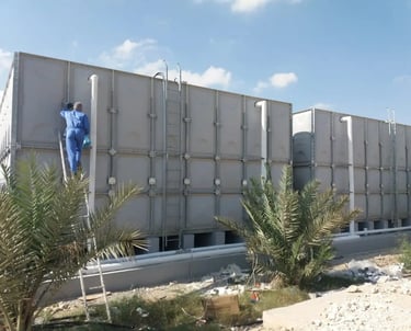GRP and Steel Sectional Water Tank Maintenance & Repair in Qatar