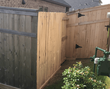 Soft washed pressure washed old fence remove gray weathering look new cleaning service