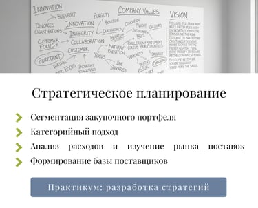 Модуль 2: стратегическое планирование закупок — сегментация портфеля и категорийный менеджмент