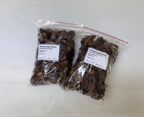 versiegelte Tüte mit Rinderlungenwürfel