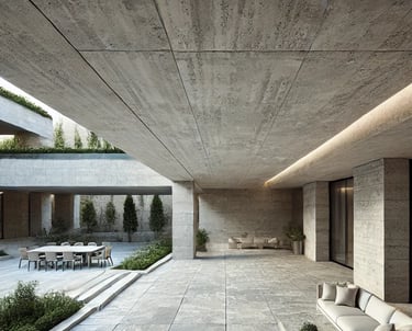 Trawertyn na taras, kamień naturalny szary