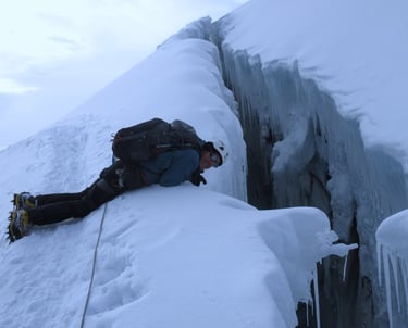 crevasse on Cotopaxi