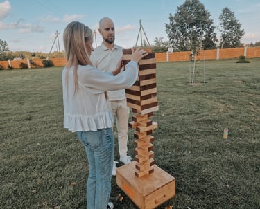 XXL Jenga žaidimas nuomai Klaipėdoje