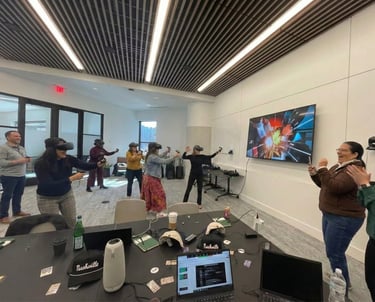 Team building en realidad virtual en la oficina