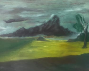 Modern oil painting titled Prelude by Lina Mikuzyte