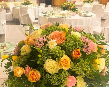Bouquet fleuri multicolore
