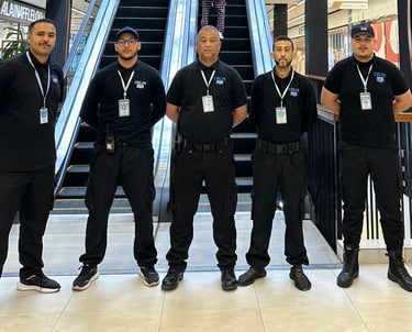 Agents de sécurité de Celya Inter Pro en poste chez Alpha55 au Mall Casablanca