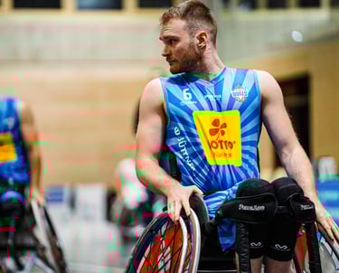 Lukas Gloßner im Trikot der Thuringia Bulls