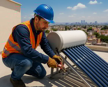 Instalación de calentador solar CDMX
