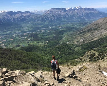 du sommet de queyrel en face le devoluy