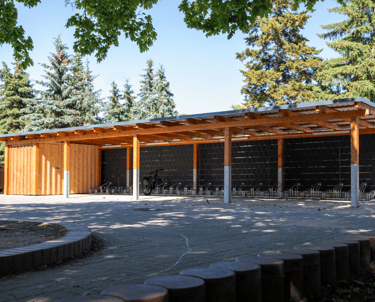 Carport für Fahrräder