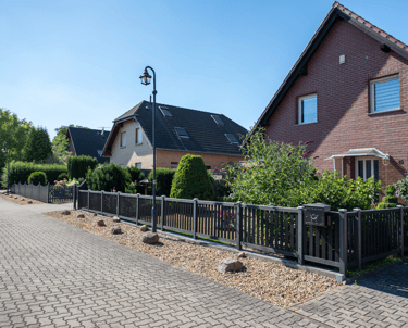 Zaunanlage Einfamilienhaus