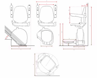 otolift line dimensions