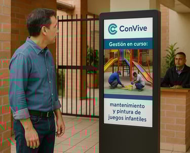 cartelera conjunto residencial