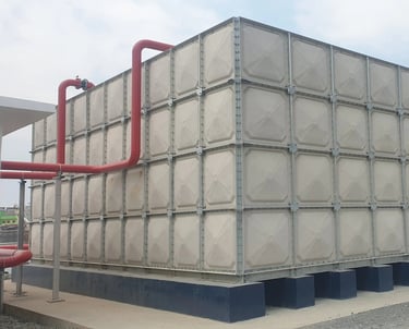 GRP water tank installation services in Qatar