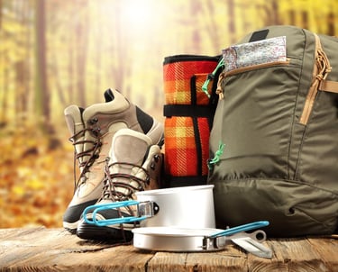 material de acampada