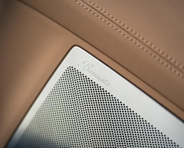 an Enlab close up of a Porsche car's interior of a car