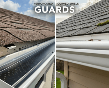 Gutter guard installation preventing leaves and debris in Durham NC