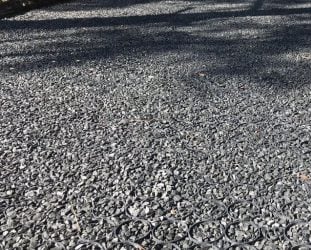 old gravel driveway newly refurbished