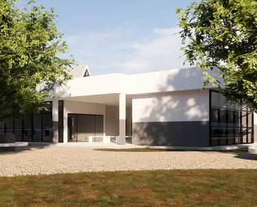 Centro técnico rural com laboratórios, RH, ambulatório e integração