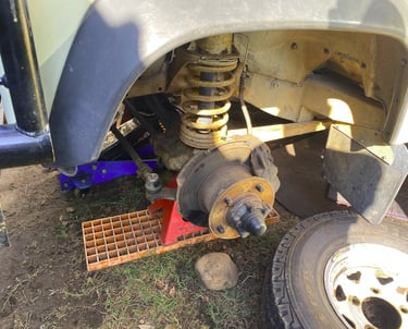 land rover defender 110 300tdi suspension overhaul