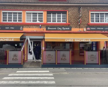 Enseigne signalétique pour une brasserie bar tabac fait par MB2S