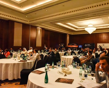 Event Photography Dubai Group sitting and paying attention to seminar