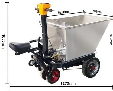 201 Stainless Steel Concrete bucket -3 in 1